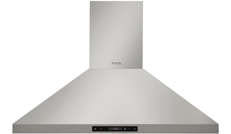 Thor Kitchen 5-Piece Appliance Package - 30-Inch Electric Range, Wall Mount Range Hood, Refrigerator, Dishwasher, and Microwave in Stainless Steel