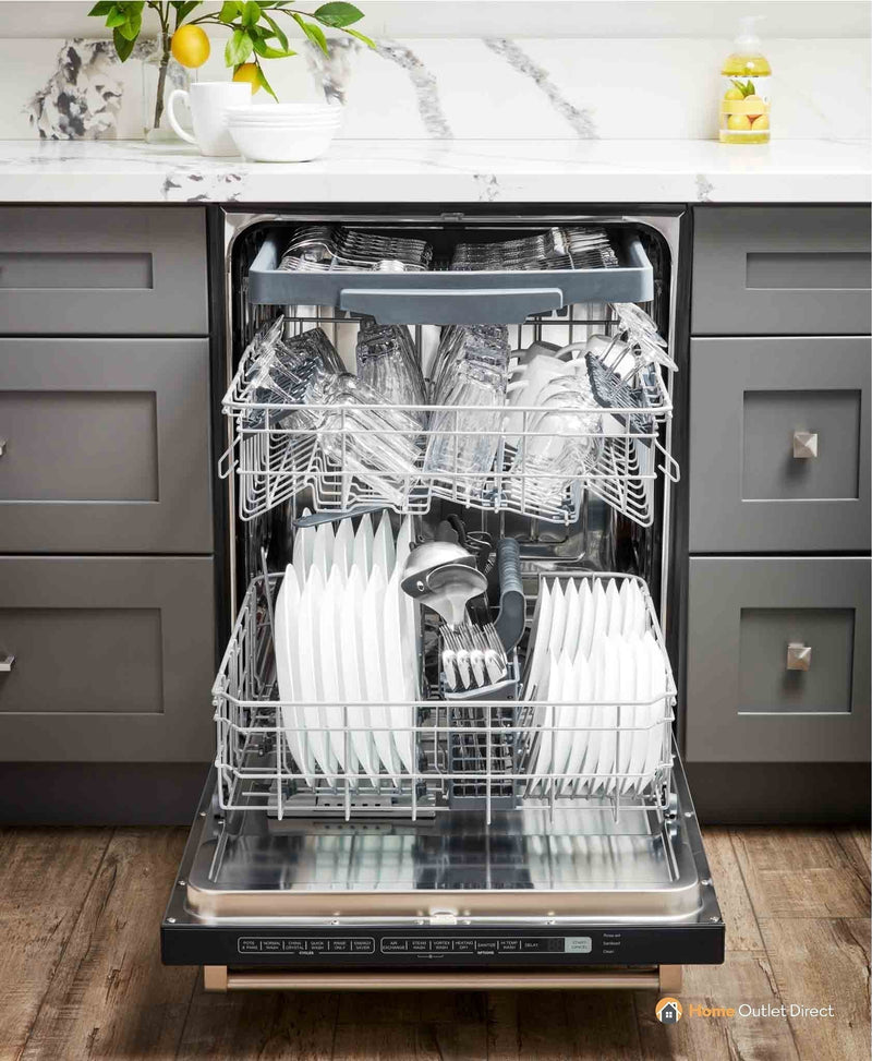 Thor Kitchen 5-Piece Pro Appliance Package - 30-Inch Gas Range, Refrigerator with Water Dispenser, Under Cabinet Hood, Dishwasher, & Wine Cooler in Stainless Steel