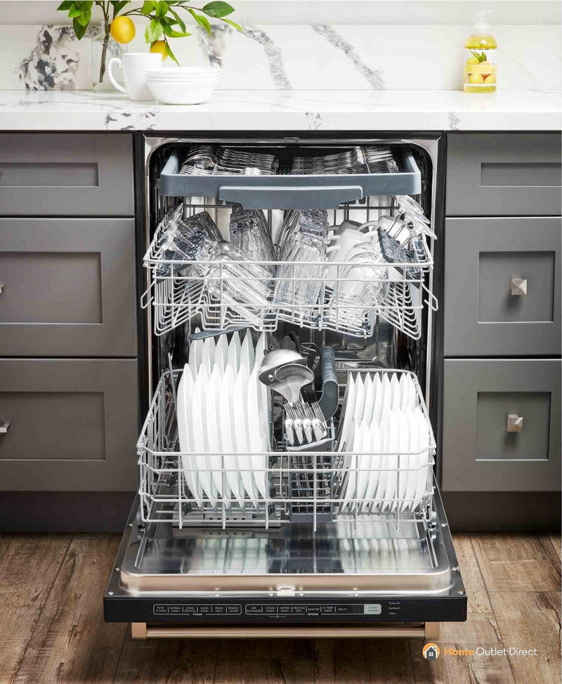 Thor Kitchen 6-Piece Pro Appliance Package - 30-Inch Gas Range, French Door Refrigerator, Under Cabinet Hood, Dishwasher, Microwave Drawer, & Wine Cooler in Stainless Steel