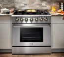 Thor Kitchen Appliance 36 in. Gas Range & Dishwasher Professional Package - HDW-HRG3618U-SS