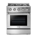 Thor Kitchen Appliance Package - 30 in. Gas Burner/Electric Oven Range, Refrigerator, Ice Maker - TIM-HRD3088U