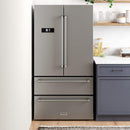 Thor Kitchen Appliance Package - 30 in. Gas Burner/Electric Oven Range, Refrigerator, Ice Maker - TIM-HRD3088U