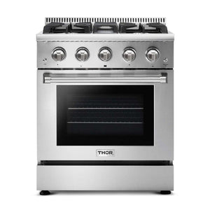 Thor Kitchen Appliance Package - 30 in. Gas Range, Microwave Drawer, Refrigerator & Dishwasher - TMD-HRG3080U-2401 - MyBBQDirect