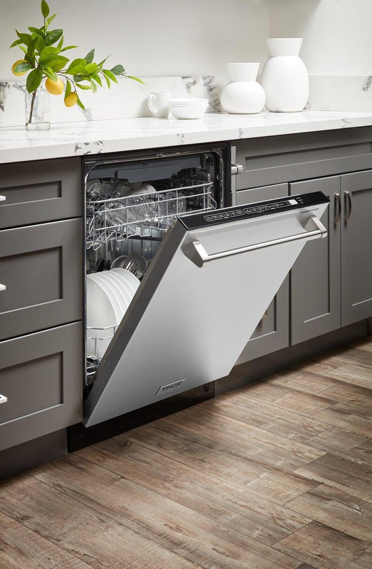 Thor Kitchen Appliance Package - 30 in. Gas Range, Microwave Drawer, Refrigerator & Dishwasher - TMD-HRG3080U-2401 - MyBBQDirect