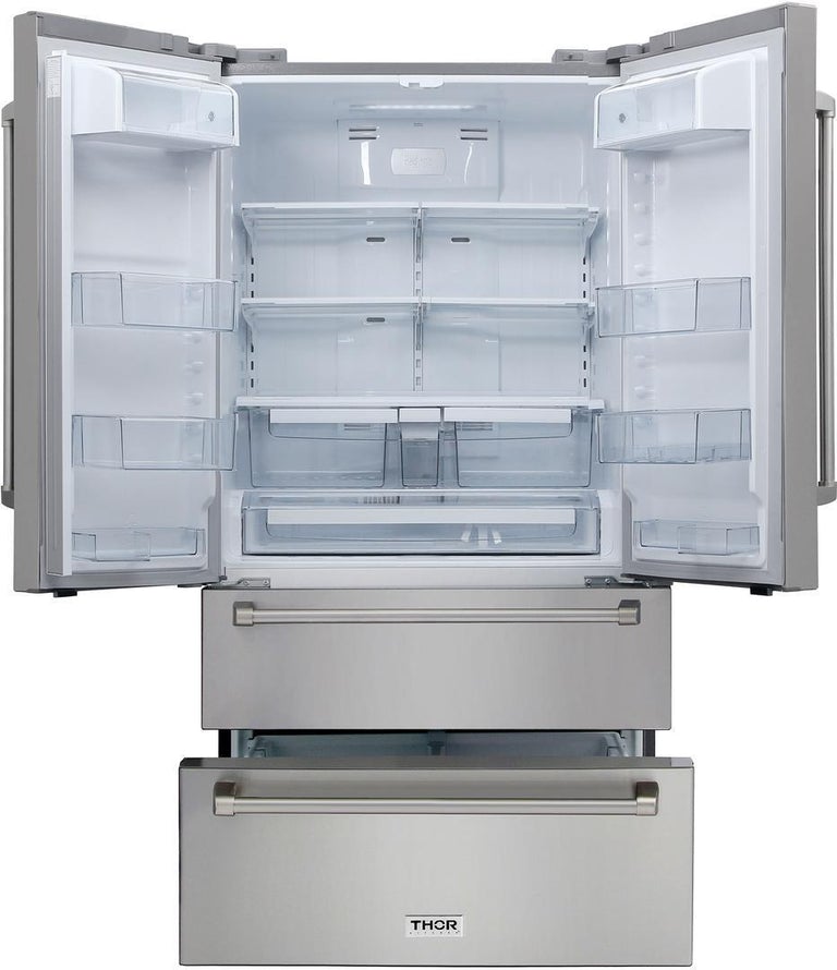 Thor Kitchen Appliance Package - 30 in. Gas Range, Refrigerator & Range Hood - HRH-HRG3080U-3607 - MyBBQDirect