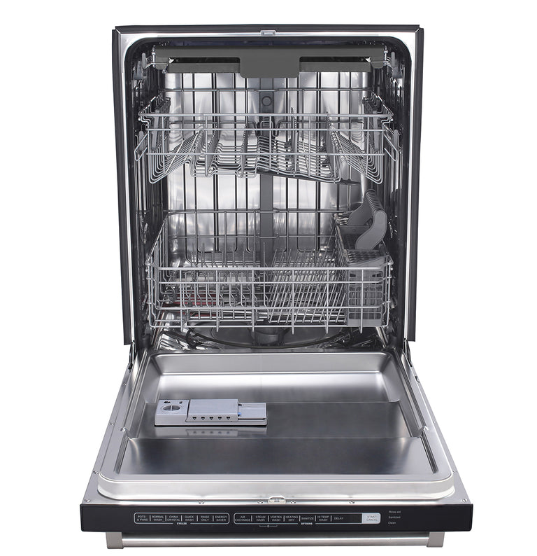 Thor Kitchen Appliance Package - 36 in. Electric Range, Range Hood, Refrigerator, Dishwasher 