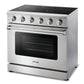 Thor Kitchen Appliance Package - 36 in. Electric Range, Refrigerator, Dishwasher
