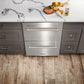 Thor Kitchen Appliance Package 36 in. Gas Range, 36 in. Range Hood, Double Drawer Refrigerator - TRF-LRG3601U-2401U - MyBBQDirect
