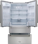 Thor Kitchen Appliance Package - 36 in. Gas Range, Range Hood, Refrigerator, Microwave Drawer - TMD-LRG3601U-2401