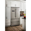 Thor Kitchen Appliance Package - 36 in. Gas Range, Range Hood, Refrigerator, Microwave Drawer - TMD-LRG3601U-2401