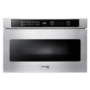 Thor Kitchen Appliance Package - 36 in. Gas Range, Range Hood, Refrigerator, Microwave Drawer - TMD-LRG3601U-2401