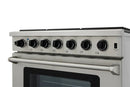 Thor Kitchen Appliance Package - 36 in. Gas Range, Range Hood, Refrigerator, Wine Cooler - HRH-LRG3601U-WC24