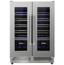 Thor Kitchen Appliance Package - 36 in. Natural Gas Range, Range Hood, Refrigerator, Double Drawer Refrigerator, Wine Cooler - TRF-LRG3601U