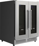 Thor Kitchen Appliance Package - 36 in. Natural Gas Range, Range Hood, Refrigerator, Double Drawer Refrigerator, Wine Cooler - TRF-LRG3601U