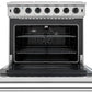 Thor Kitchen Appliance Package - 36 in. Natural Gas Range, Range Hood, Refrigerator, Double Drawer Refrigerator, Wine Cooler - TRF-LRG3601U - MyBBQDirect