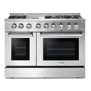 Thor Kitchen Appliance Package - 48 in. Gas Burner/Electric Oven Range, Refrigerator, Dishwasher, Microwave Drawer