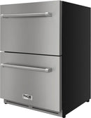Thor Kitchen Appliance Package - 48 in. Gas Range, Range Hood, Double Drawer Refrigerator, Dishwasher - TRF-LRG4807U-601F