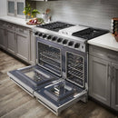 Thor Kitchen Appliance Package - 48 in. Gas Range, Range Hood, Double Drawer Refrigerator, Dishwasher - TRF-LRG4807U-601F