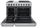 Thor Kitchen Appliance Package - 48 in. Gas Range, Range Hood, Double Drawer Refrigerator, Dishwasher - TRF-LRG4807U-601F