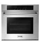 Thor Kitchen Appliance Package - 48 in. Gas Range, Range Hood, Wall Oven, Refrigerator - HEW-LRG4807U-3001