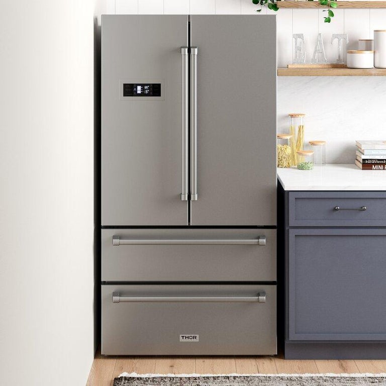Thor Kitchen Appliance Package - 48 in. Gas Range, Wine Cooler, Refrigerator - TWC-LRG4807U-1501 - MyBBQDirect