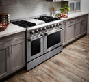 Thor Kitchen Appliance Package Professional 48 in. Gas Oven Range, Refrigerator & Double Drawer Refrigerator - TRF-HRG4808U-2401U