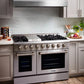 Thor Kitchen Appliance Package - Professional 48 in. Gas Range, Dishwasher - HDW-HRG4808U-2401SS - MyBBQDirect