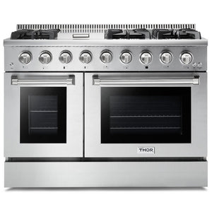 Thor Kitchen Appliance Package - Professional 48 in. Gas Range, Wine Cooler - TWC-HRG4808U-DO - MyBBQDirect