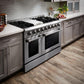 Thor Kitchen Appliance Professional 48 in. Gas Burner/Gas Oven Range, Refrigerator & Range Hood Package - TRH-HRG4808U-4806 - MyBBQDirect