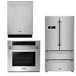 Thor Kitchen Appliance Wall Oven, 36 in. Refrigerator & 24 in. Dishwasher - HEW-LRG3001U-3001 - MyBBQDirect
