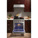 Thor Kitchen Package - 30 in. Gas Burner/Electric Oven Range, Microwave Drawer, Refrigerator, Dishwasher