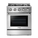 Thor Kitchen Package - 30 in. Gas Burner/Electric Oven Range, Range Hood, Microwave Drawer, Refrigerator, Dishwasher 