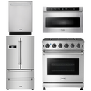 Thor Kitchen Package - 30 in. Gas Range, Microwave Drawer, Refrigerator, Dishwasher