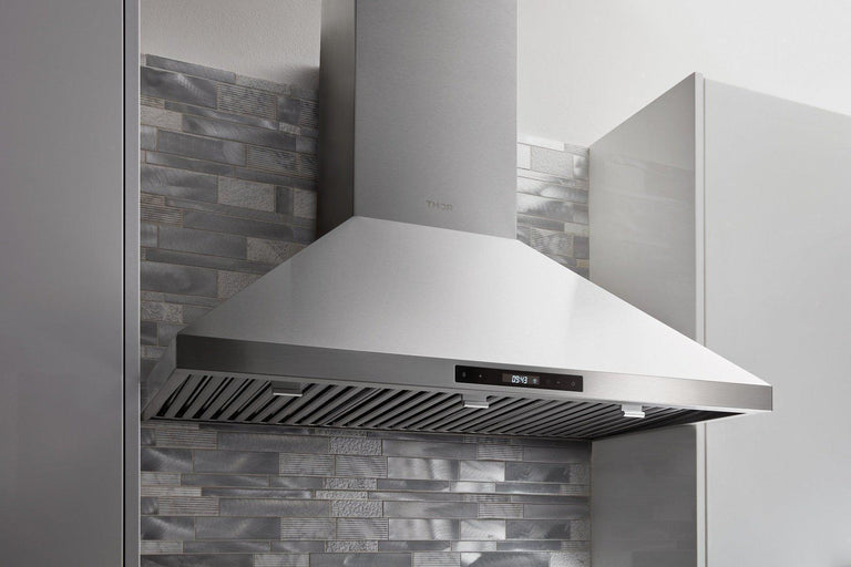 Thor Kitchen Package - 30 in. Professional Natural Gas Range, Range Hood, Microwave Drawer