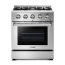 Thor Kitchen Package - 30 in. Professional Natural Gas Range, Range Hood, Microwave Drawer