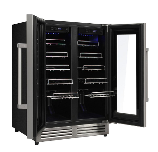 Thor Kitchen Package - 36 in. Gas Burner/Electric Oven Range, Range Hood, Refrigerator, Dishwasher, Wine Cooler 