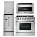 Thor Kitchen Package - 36 in.  Gas Range, Microwave Drawer, Refrigerator, Dishwasher 