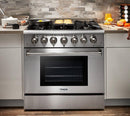 Thor Kitchen Package - 36 in.  Gas Range, Microwave Drawer, Refrigerator, Dishwasher 