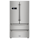Thor Kitchen Package - 36 in. Gas Range, Range Hood, Microwave Drawer, Refrigerator, Dishwasher, Wine Cooler