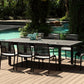 Whiteline Mod -    Black Alum Outdoor Extendable Dining Table DT1567 - PrimeFair