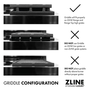 ZLINE High Grate Reversible Cast Iron Griddle (HG-GRZ-NS) - MyBBQDirect