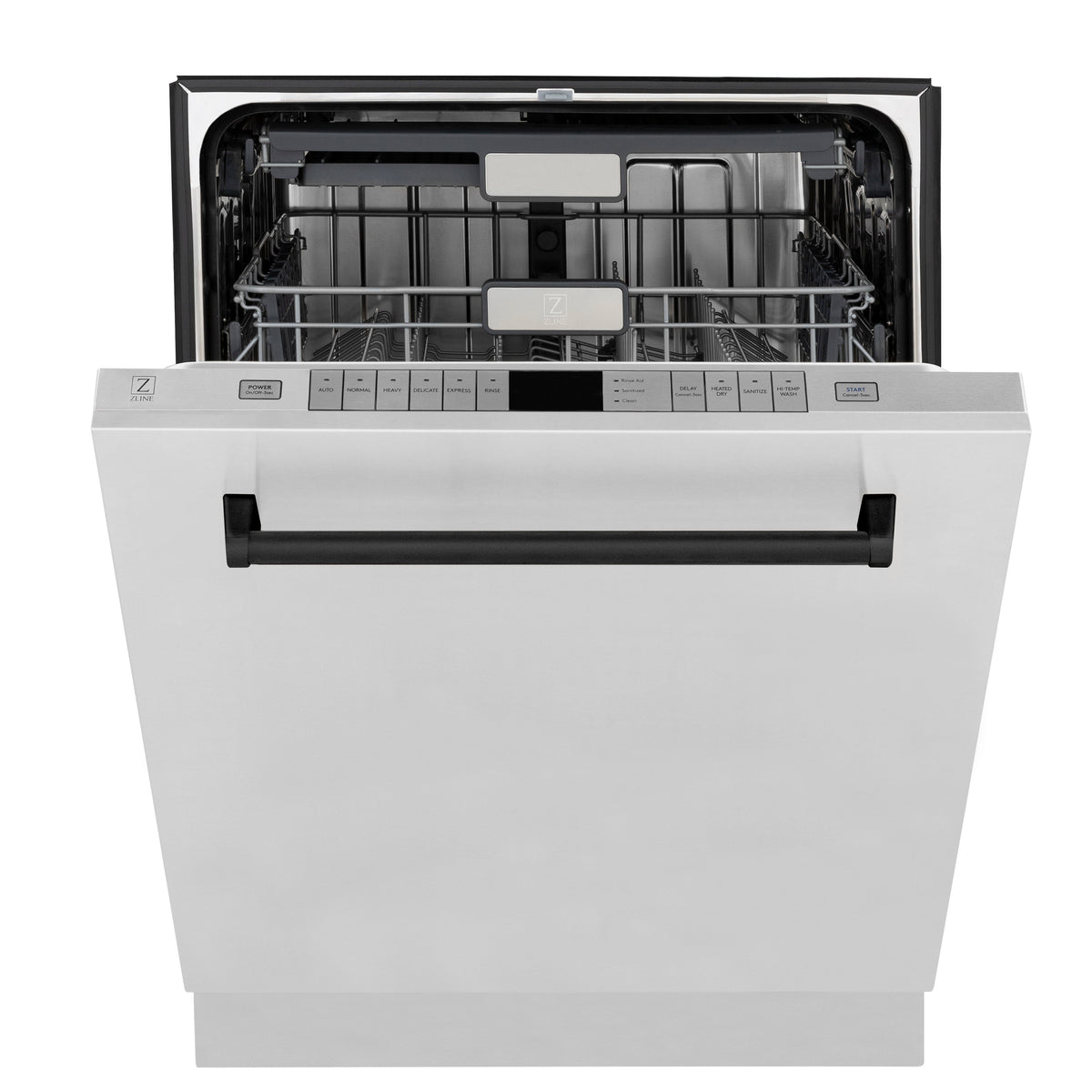 ZLINE 36 in. Autograph Edition Kitchen Package with Stainless Steel Dual Fuel Range, Range Hood and Dishwasher with Matte Black Accents (3AKP-RARHDWM36-MB) - MyBBQDirect
