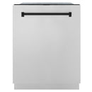 ZLINE Autograph Edition 24 in. 3rd Rack Top Touch Control Tall Tub Dishwasher in Stainless Steel with Accent Handle, 45dBa (DWMTZ-304-24) - MyBBQDirect