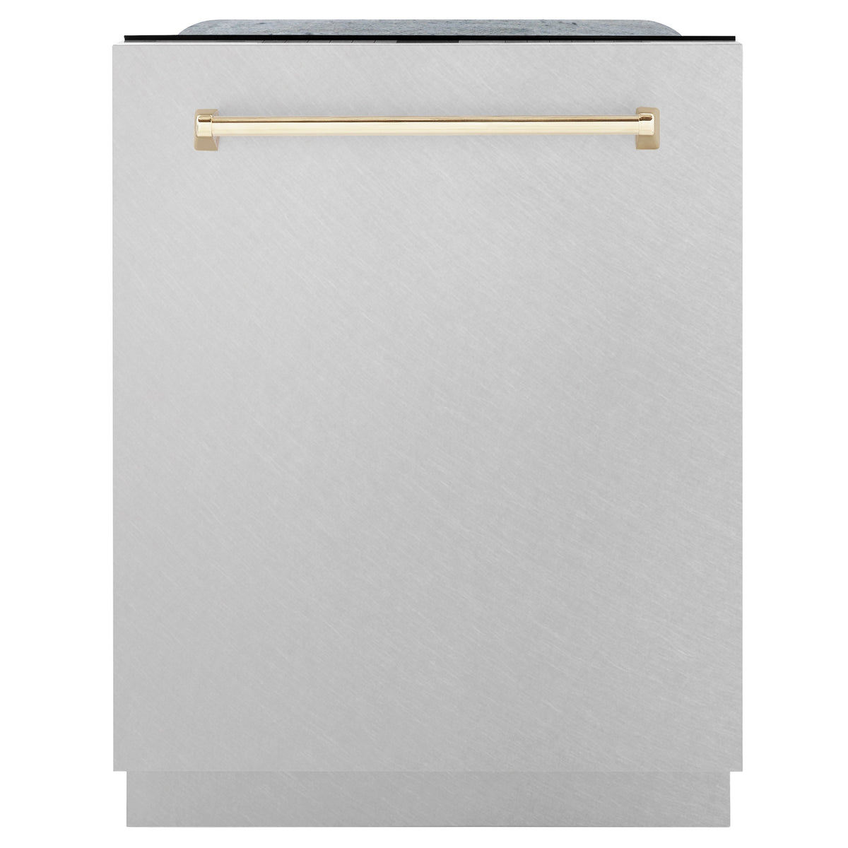 ZLINE Autograph Edition 24 in. 3rd Rack Top Control Tall Tub Dishwasher in Fingerprint Resistant Stainless Steel with Accent Handle, 45dBa (DWMTZ-SN-24) - MyBBQDirect