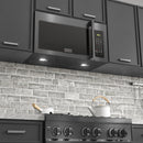 ZLINE 30 in. Recirculating Over the Range Convection Microwave Oven with Traditional Handle and Charcoal Filters in Black Stainless Steel (MWO-OTRCFH-30-BS) - MyBBQDirect