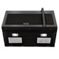 ZLINE 30 in. Recirculating Over the Range Convection Microwave Oven with Traditional Handle and Charcoal Filters in Black Stainless Steel (MWO-OTRCFH-30-BS) - MyBBQDirect