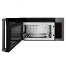 ZLINE 30 in. Recirculating Over the Range Convection Microwave Oven with Traditional Handle and Charcoal Filters in Black Stainless Steel (MWO-OTRCFH-30-BS) - MyBBQDirect