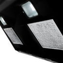 ZLINE 30 in. Recirculating Over the Range Convection Microwave Oven with Traditional Handle and Charcoal Filters in Black Stainless Steel (MWO-OTRCFH-30-BS) - MyBBQDirect