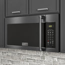 ZLINE 30 in. Recirculating Over the Range Convection Microwave Oven with Traditional Handle and Charcoal Filters in Black Stainless Steel (MWO-OTRCFH-30-BS) - MyBBQDirect