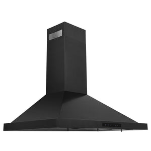 ZLINE Recirculating Wall Mount Range Hood with Charcoal Filters in Black Stainless Steel (BSKBN-CF-24) - MyBBQDirect